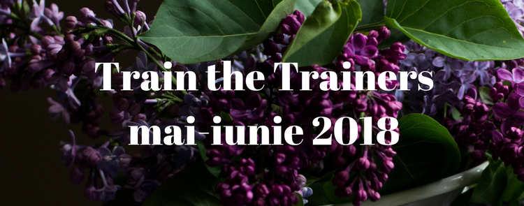 Train the Trainers / Formator mai-iunie 2018